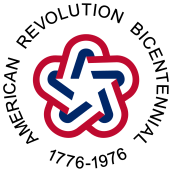 Red, White, and Blue Logo of the American Revolution Bicentennial, 1776-1976. Credit: Wikipedia