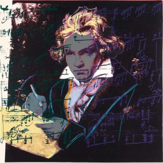Print of Beethoven by Andy Warhol, 1987. This item is located in the USI Art Collection.