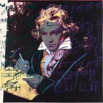 Print of Beethoven by Andy Warhol, 1987. This item is located in the USI Art Collection.