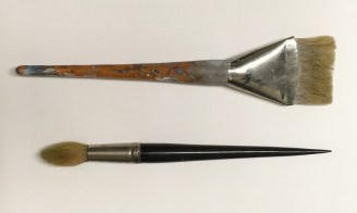 Art brushes belonging to Stephen Pace, n.d. This item belongs to the USI Art Collection.