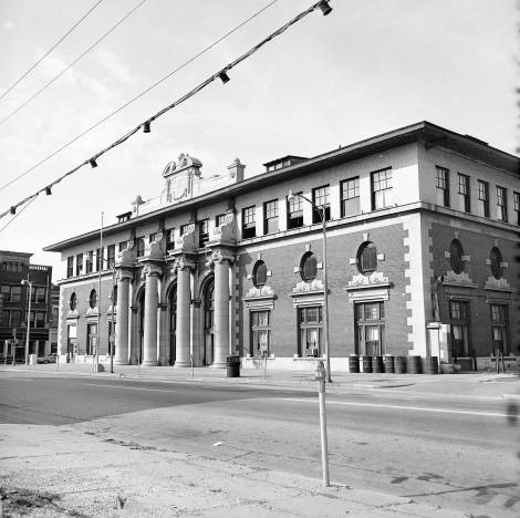 Central & Eastern Illinois (C.&E.I.) railroad station in Evansville, Indiana, 1965. Source: Sonny Brown collection, MSS 228-0645.