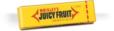 Wrigley's Juicy Fruit chewing gum, 2017. Source: Wikimedia.org/