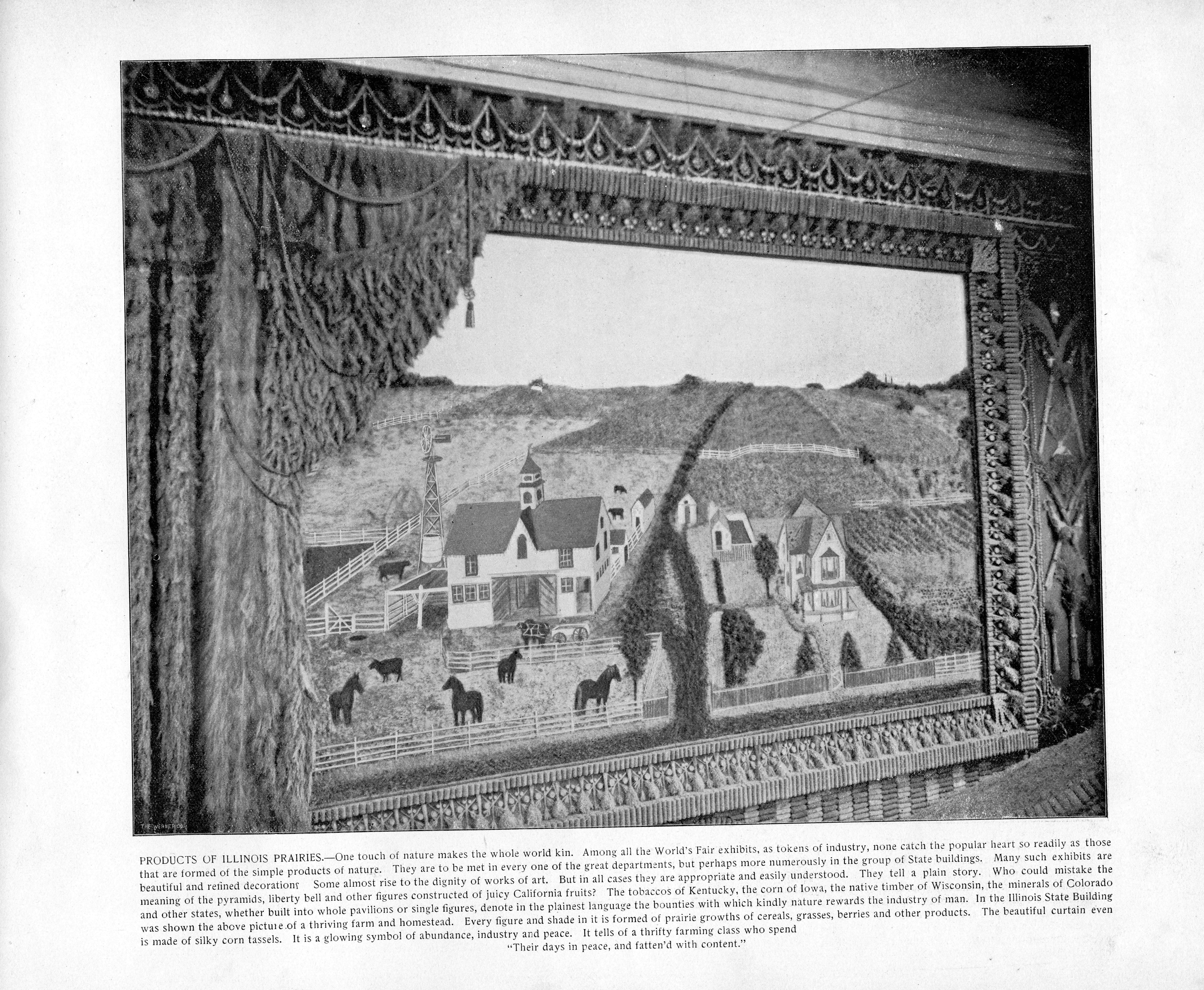 Products of Illinois prairies, 1893. Source: The Banner's Portfolio of Photographs.