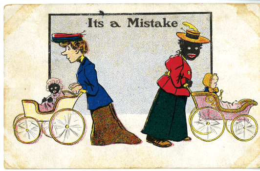 Racial postcard, 1907, Source: Postcard collection, MSS 010-453.