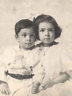 Colleen Moore (left) with her younger brother, Cleeve, n.d. Source: https://silentology.wordpress.com/2018/03/05/colleen-moore-americas-favorite-flapper/