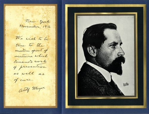 Adolf Meyer (1866-1950). Source: Roche Laboratories, MSS 085-1-5.