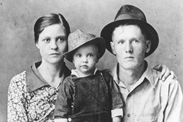 Family picture of Gladys (left), Elvis (middle), and Vernon (right), n.d. Source: https://www.graceland.com/early-childhood
