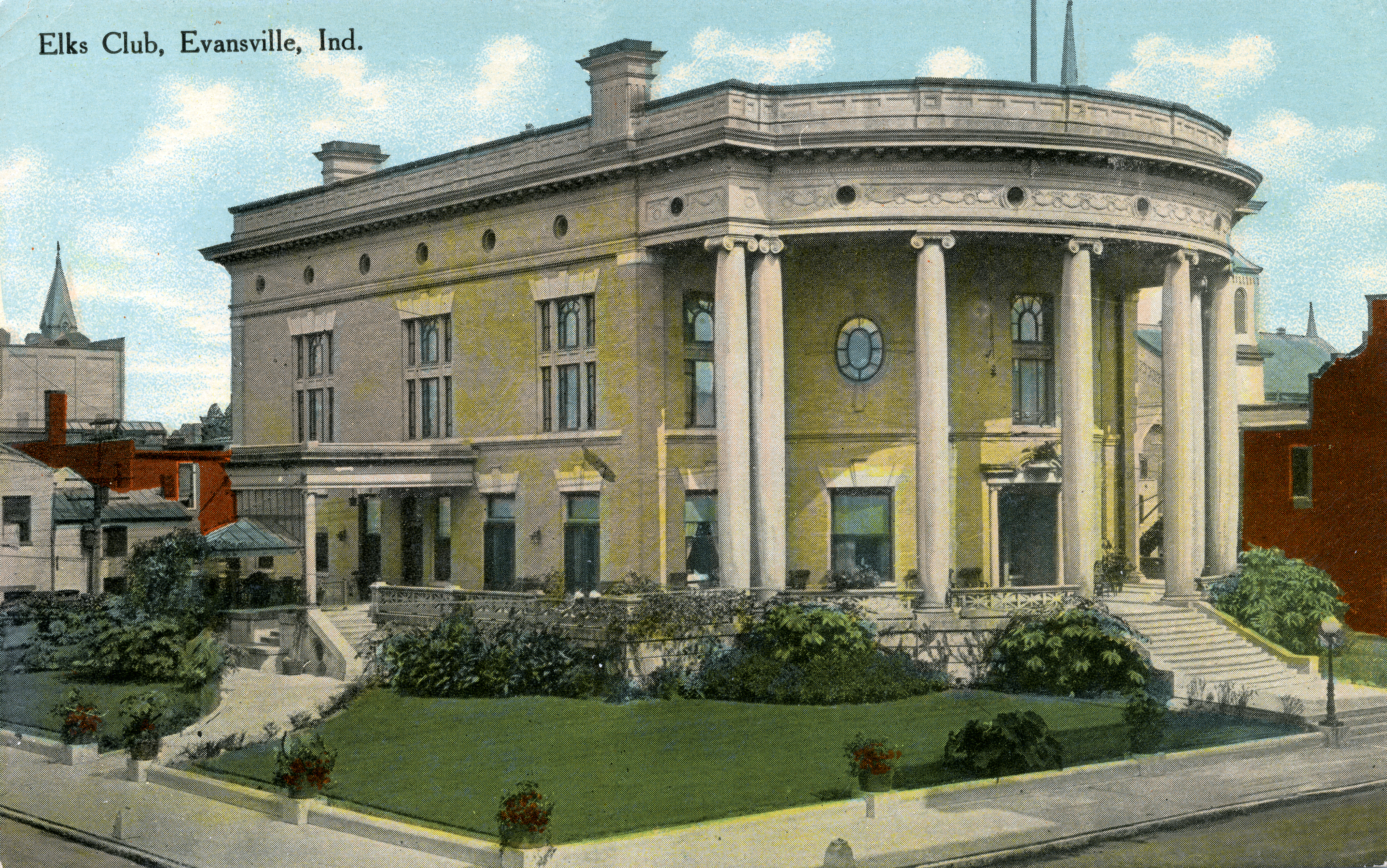 Elks Club in Evansville, Indiana, c. 1909. Source: RH 033-204.