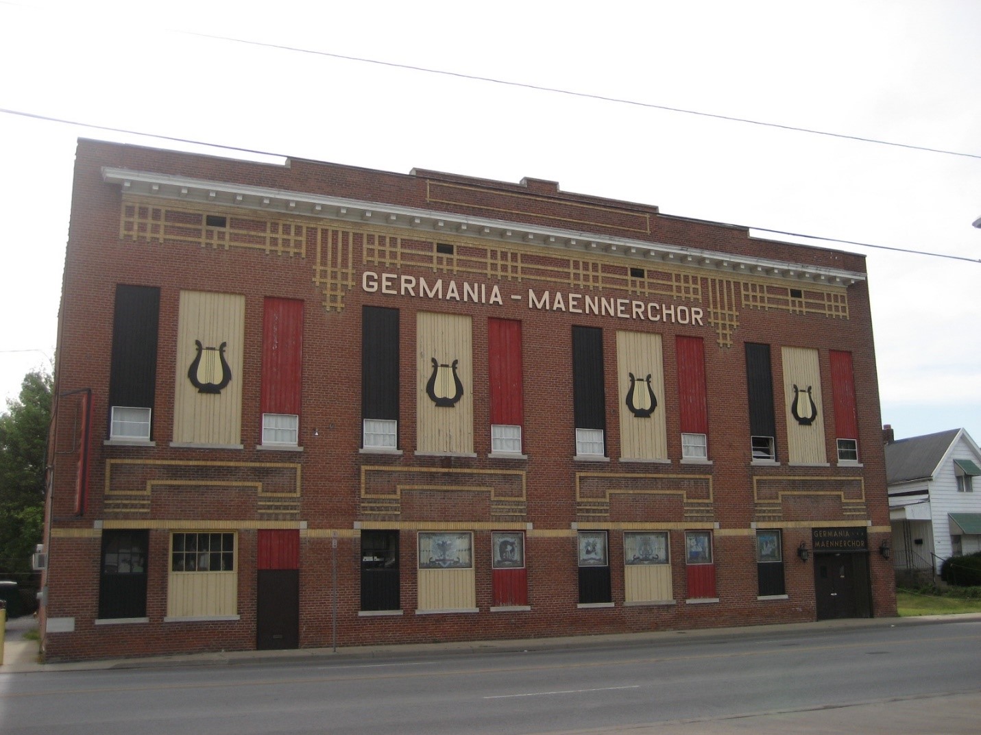 Germania Maennerchor building in Evansville, Indiana, n.d. Source: https://bit.ly/2q5Y5R3