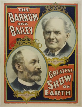 Barnum & Bailey Circus poster, circa 1896. Source: https://postermuseum.com/products/barnum-and-bailey