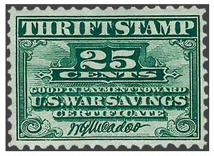 2. War Thrift Stamp (1918)