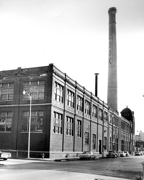 The Cook smokestack was iconic and visible from afar. Source: Sonny Brown collection, MSS 228-0133.