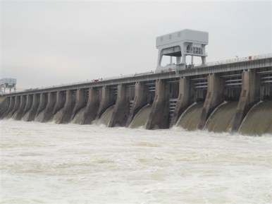 The nearest TVA project of this time period was the construction of Kentucky Dam, a hydroelectric dam at Gilbertsville, KY, built in 1944. It improved navigation on the Tennessee River and helped control flooding. This dam creates Kentucky Lake. Source: https://livingnewdeal.org/projects/kentucky-dam-gilbertsville-ky/