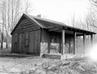 This shelter house at John James Audubon State Park in Henderson, KY was a late (1940) CCC project. Source: Thomas Mueller collection, MSS 264-2140.