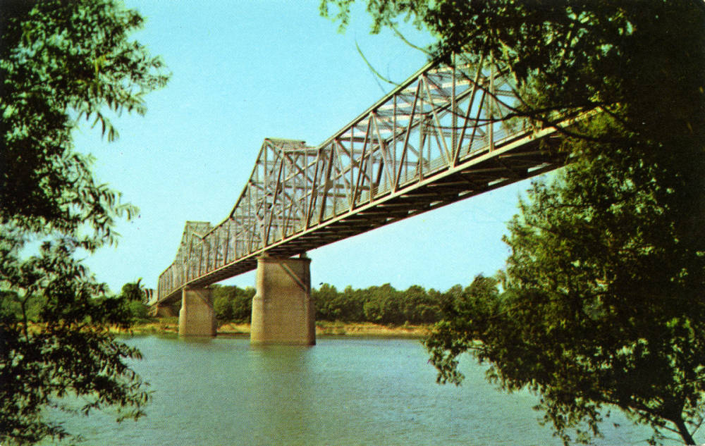 Audubon Memorial Bridge between Evansville, Indiana and Henderson, Kentucky.