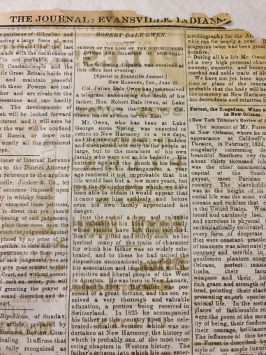 Robert Owen's Obituary.