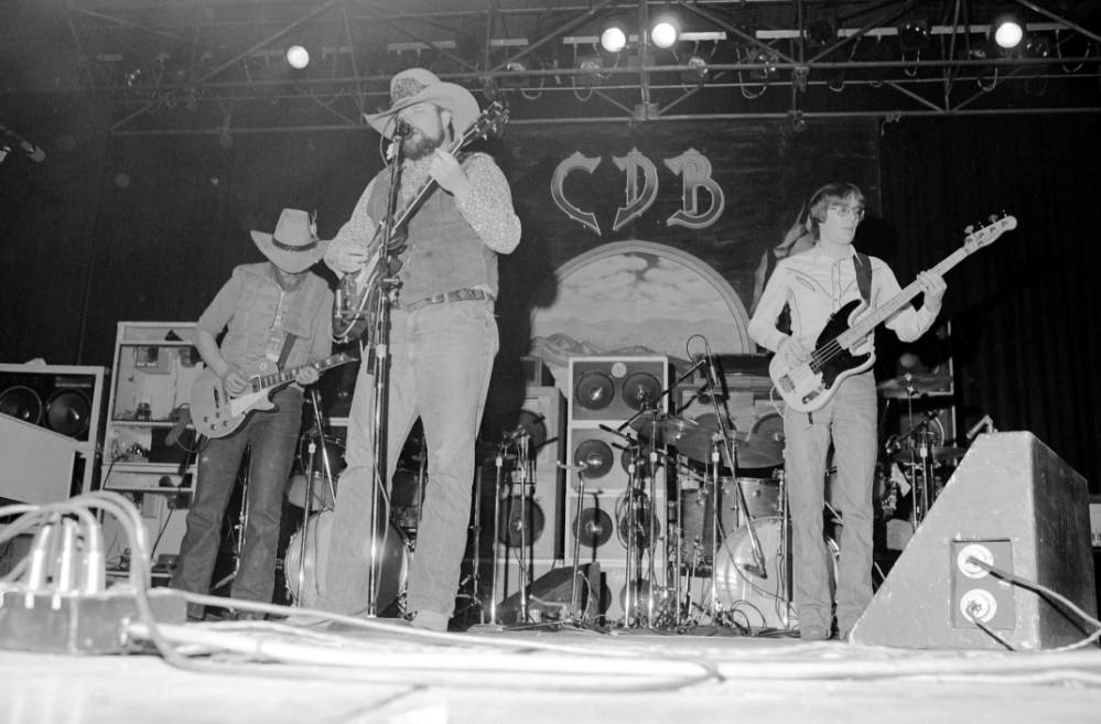 Charlie Daniels Band in concert at the Soldiers and Sailors Memorial Coliseum, 1977.
