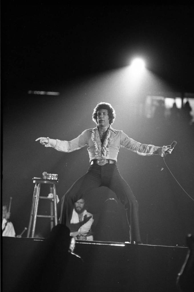 Tom Jones in concert in Evansville, Indiana, 1979.