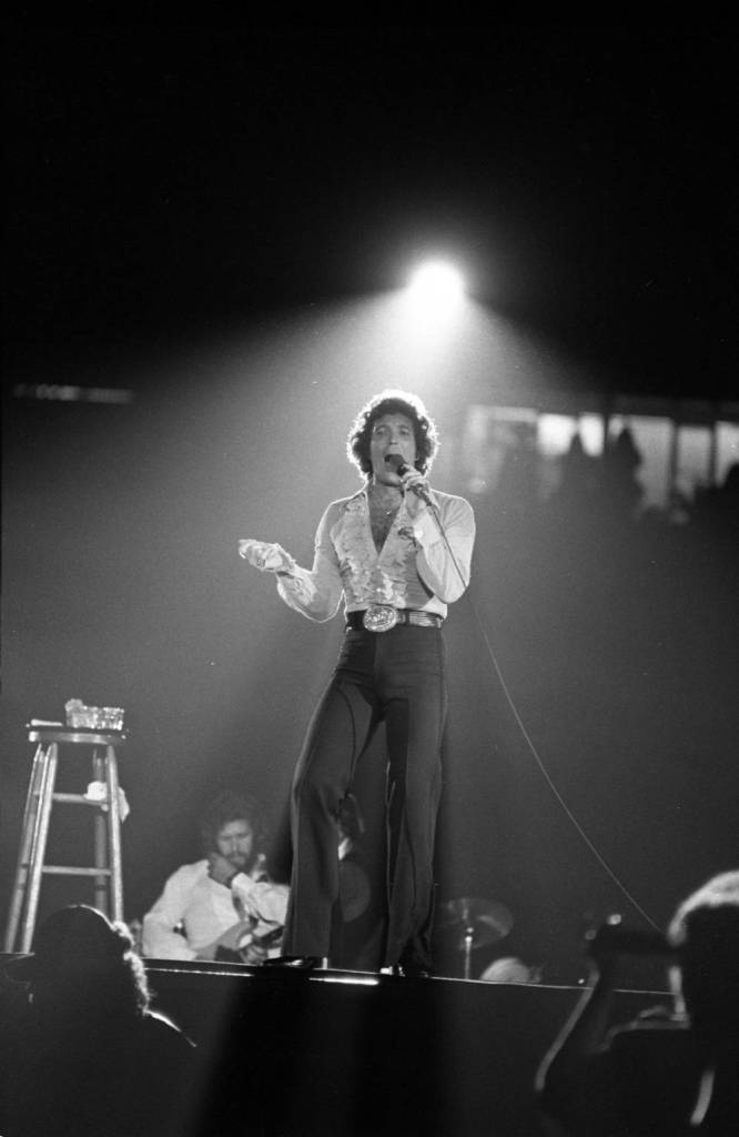 Tom Jones in concert in Evansville, Indiana, 1979.