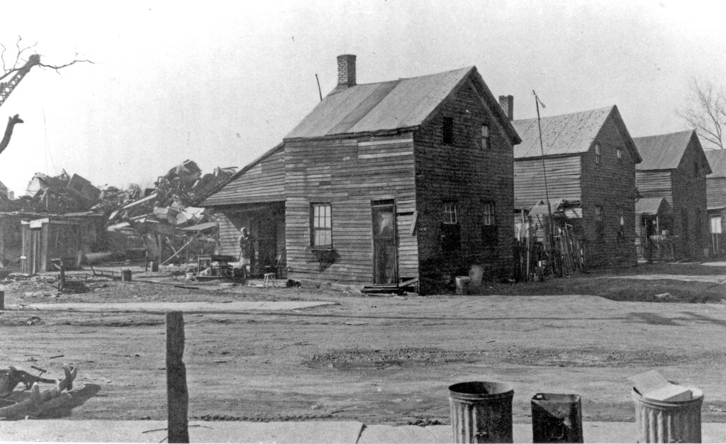 Days Row in Evansville, IN, c. 1900. Source: UASC, MSS 181-0936.