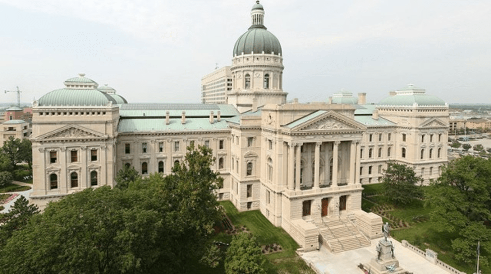 Contemporary Indiana Capitol/Statehouse in Indianapolis, IN